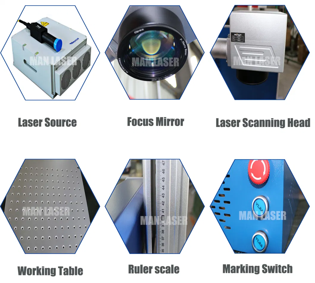 China Laser Marking Machine 30W for Metals Tools Stainless Steel