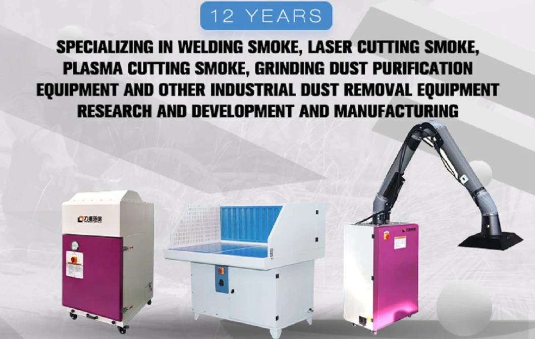 Automatic Cleaning HEPA Filters Industrial Fiber Laser Cutting Dust Collection Unit