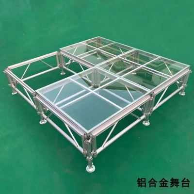 Hot Sale Wedding 18mm Thickness Glass Folding Stage Platform for Sale